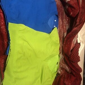 2 Grace Tops - green and blue XL